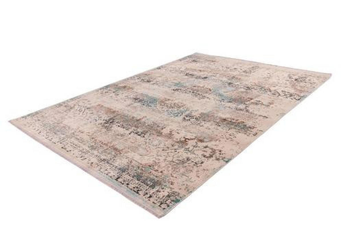 VINTAGE KOBEREC, 80/150 cm, tyrkysová, šedohnědá - tyrkysová/šedohnědá, Design, textil (80/150cm)