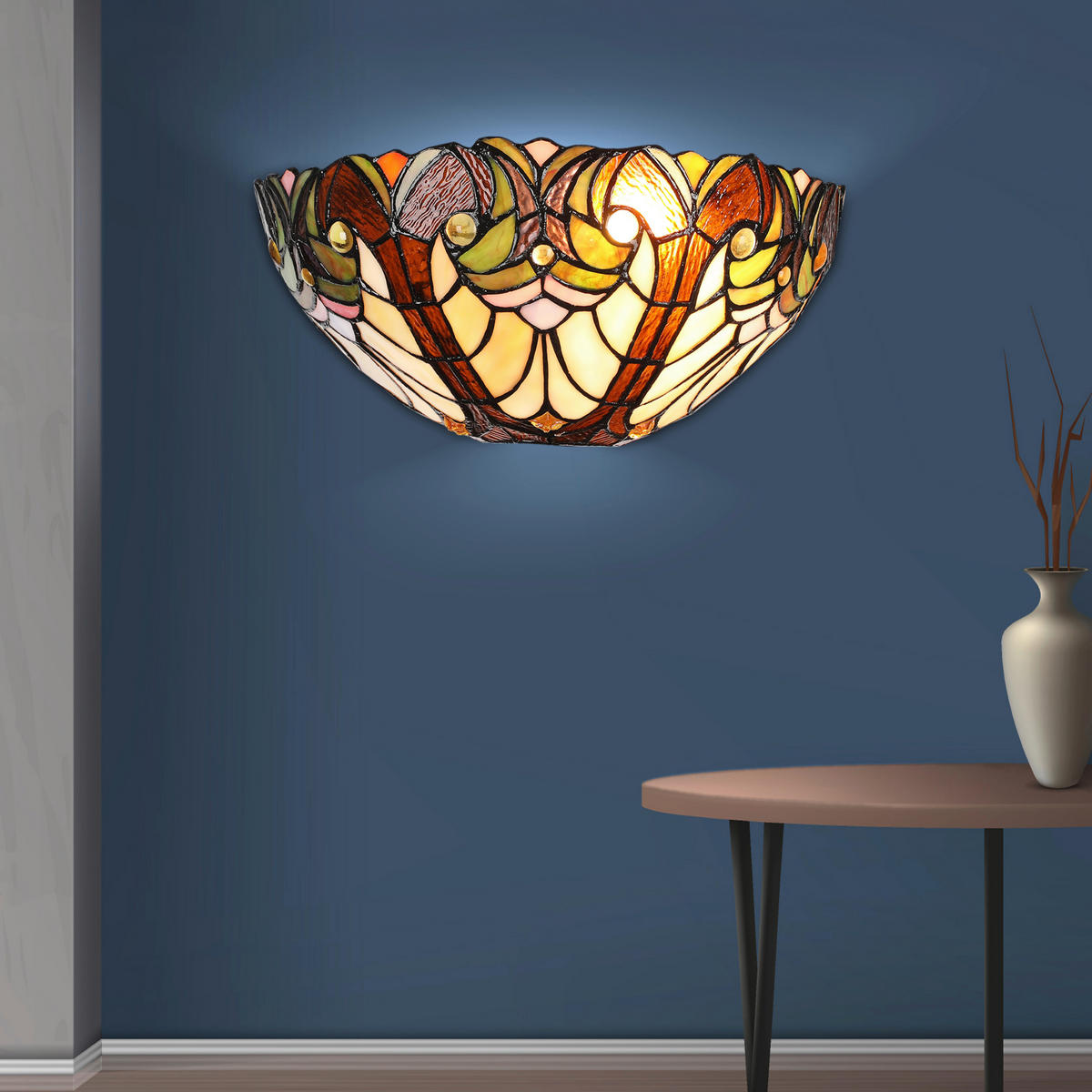 FALILÁMPA - többszínű, Basics, Üveg (15/15/30cm)