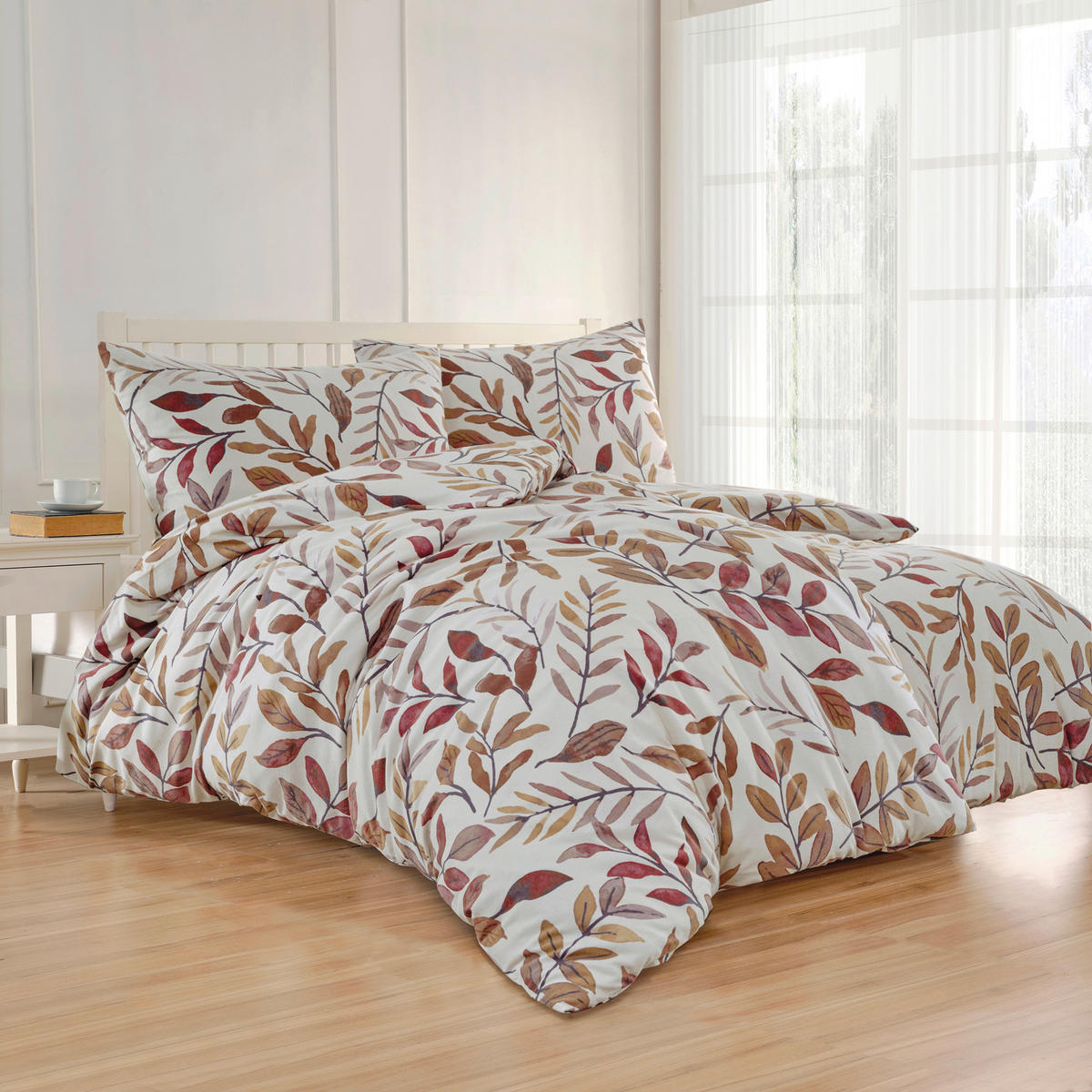 BETTWÄSCHE 4-teilig Flanell 135/200 cm  - Beige, Basics, Textil (135/200cm) - Florella