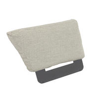 RÜCKENLEHNE  Aluminium  - Hellgrau/Graphitfarben, Design, Textil/Metall (47,5/33cm) - Zebra 