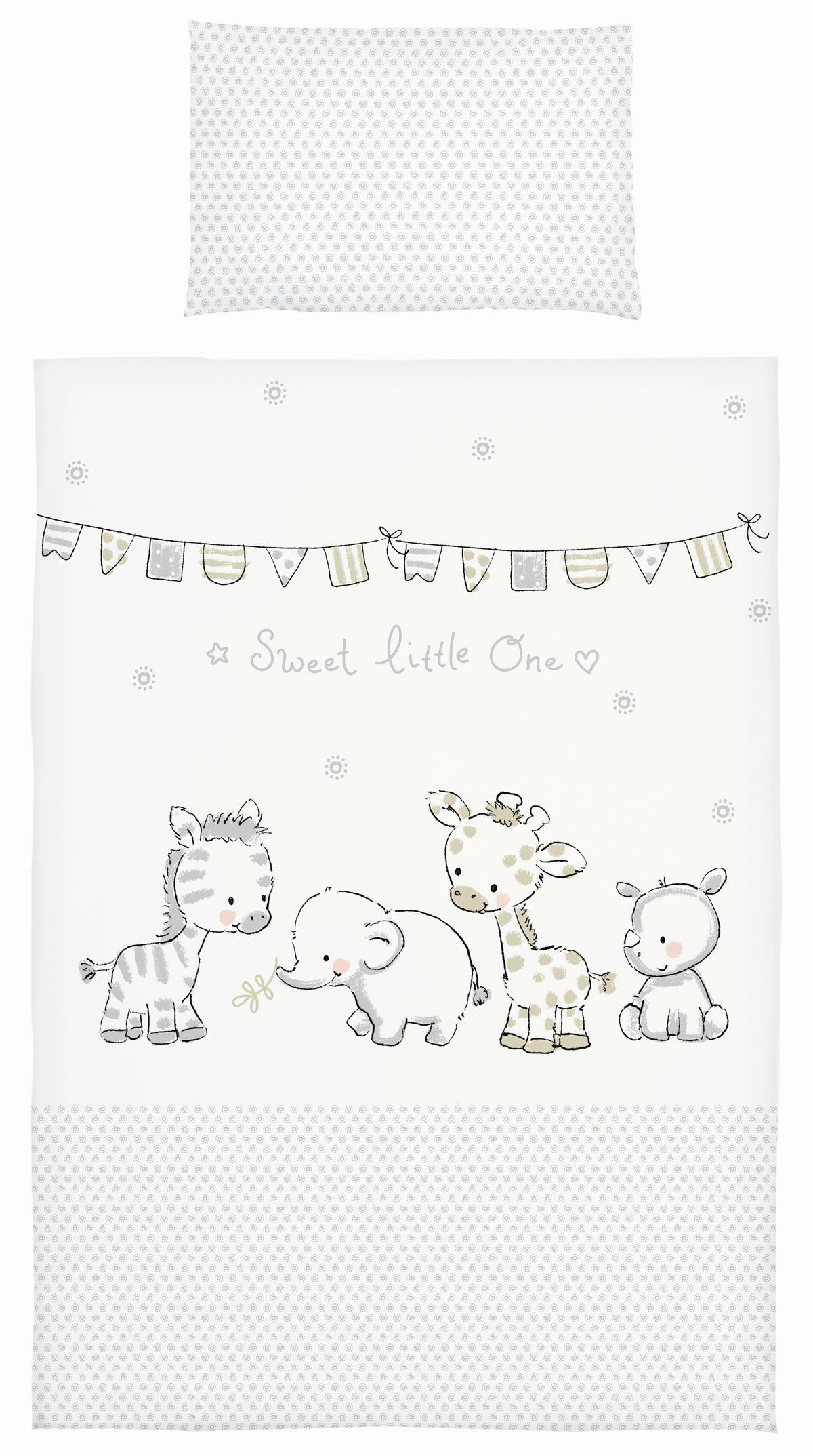 SET ZA KREVETAC  100/135 cm    - sivobraon, Osnovno, tekstil (100/135cm) - Patinio