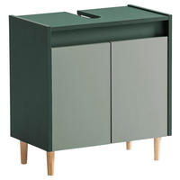 WASCHBECKENUNTERSCHRANK 56,9/60,1/33,0 cm  - Dunkelgrün/Eschefarben, MODERN, Holz/Holzwerkstoff (56,9/60,1/33,0cm) - MID.YOU