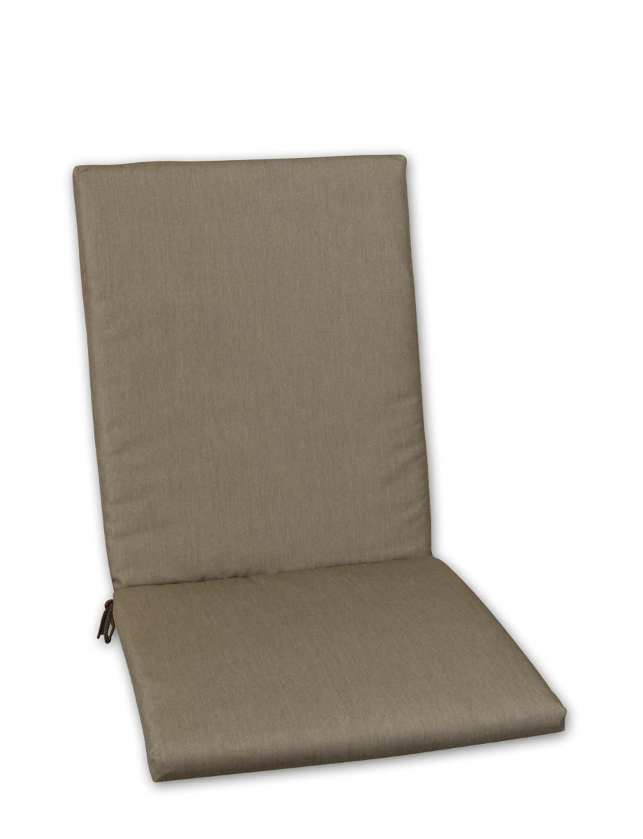 SESSELAUFLAGE Uni  - Hellbraun, Design, Textil (50/4/109cm)