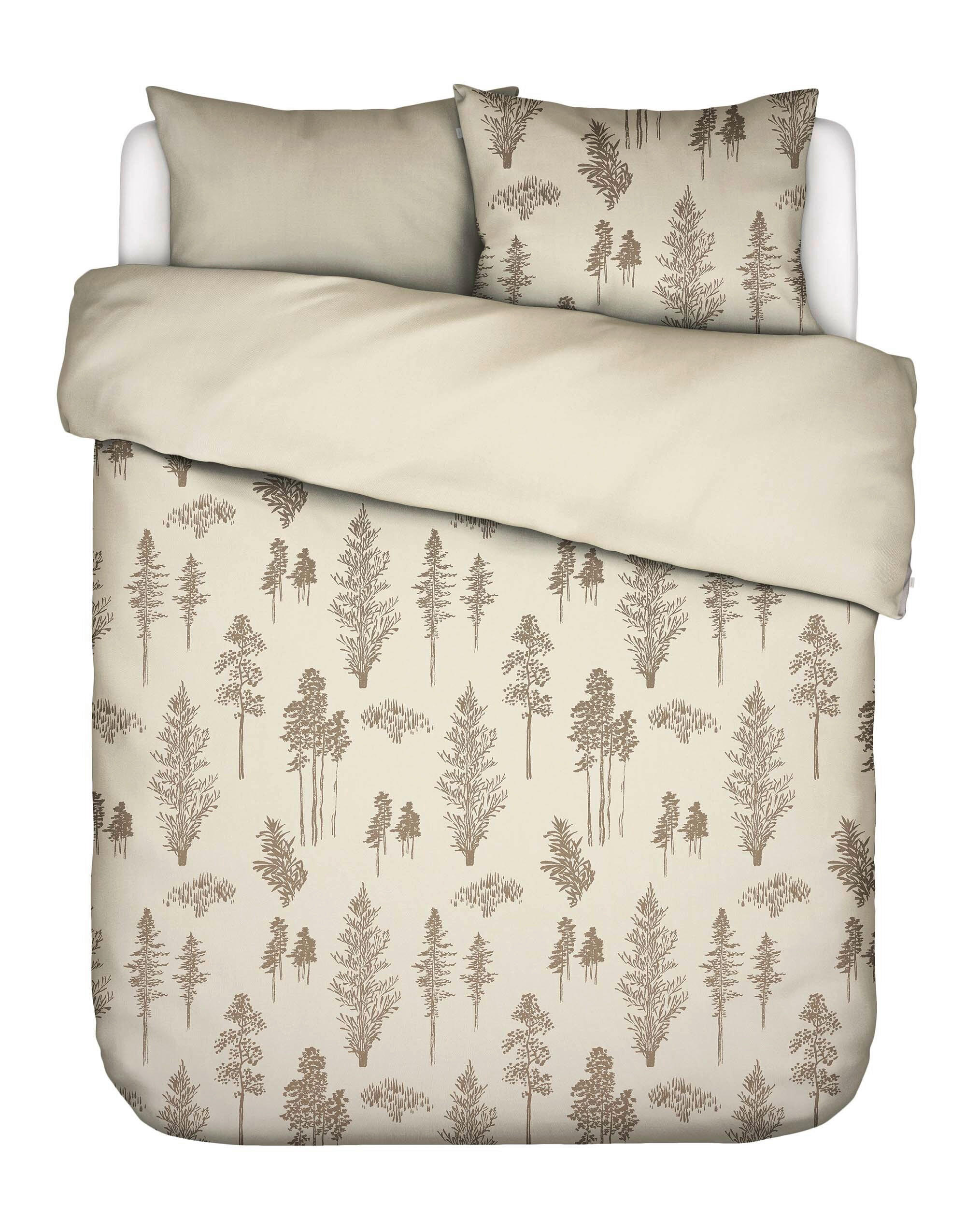 POSTELJNINA CECILE 200/200 cm saten krem barve  - krem barve, Konvencionalno, tekstil (200/200cm) - Essenza