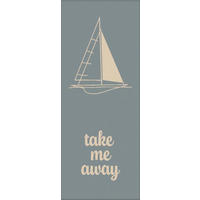 PEŠKIR ZA TUŠIRANJE Travel  pastelno plava 70/180 cm  - pastelno plava, Konvencionalno, tekstil (70/180cm) - Cawoe