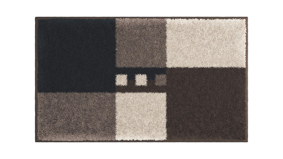 BADEMATTE Braun 65/115 cm  - Braun, Basics, Kunststoff/Textil (65/115cm) - Grund