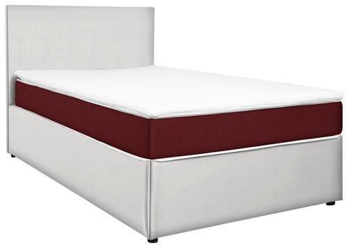 BOXBETT 140/200 cm  in Rot, Weiß  - Rot/Weiß, KONVENTIONELL, Holz/Holzwerkstoff (140/200cm) - MID.YOU