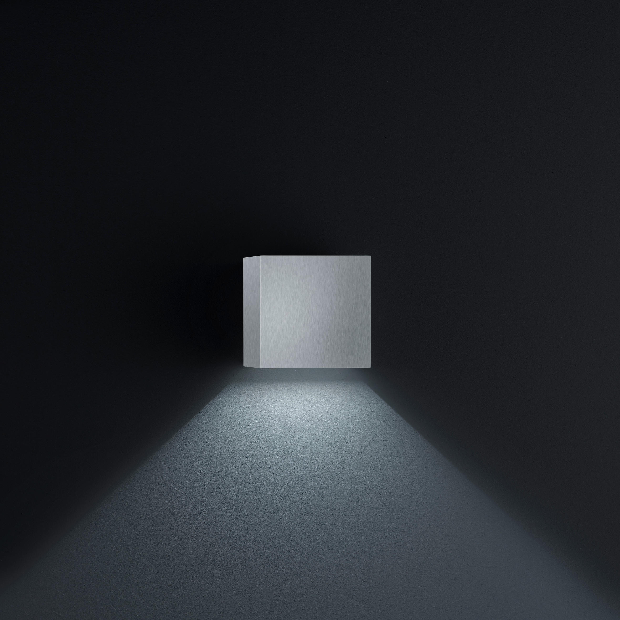 AUßENWANDLEUCHTE   - Nickelfarben, Design, Metall (10/10/10cm) - Helestra