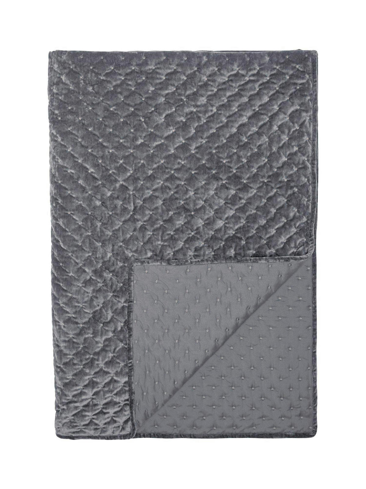 TAGESDECKE 260/260 cm  - Grau, Basics, Textil (260/260cm)