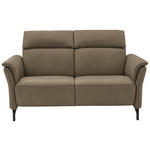 2-SITZER-SOFA Hellbraun Echtleder  - Hellbraun/Schwarz, KONVENTIONELL, Leder/Metall (178/103/95cm) - Dieter Knoll