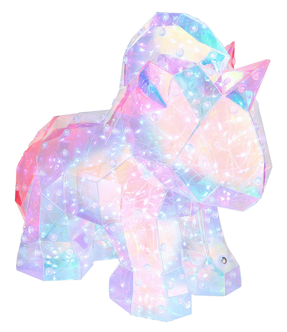 NAMIZNA LED-SVETILKA  BRONDAR   30/14/26 cm          - pink/prozorno, Basics, umetna masa (30/14/26cm) - Globo