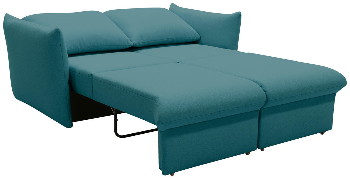2-SITZER-SOFA in Mikrofaser Petrol  - Petrol, Design, Textil (180/100/97cm) - LOOKS by W.Joop