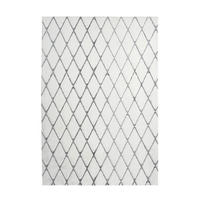 HOCHFLORTEPPICH 80/150 cm  - Weiss/Anthrazit, Design, Textil (80/150cm) - Kayoom