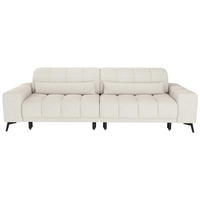 BIGSOFA Chenille Beige  - Beige/Schwarz, MODERN, Textil/Metall (300/112/121cm) - Xora