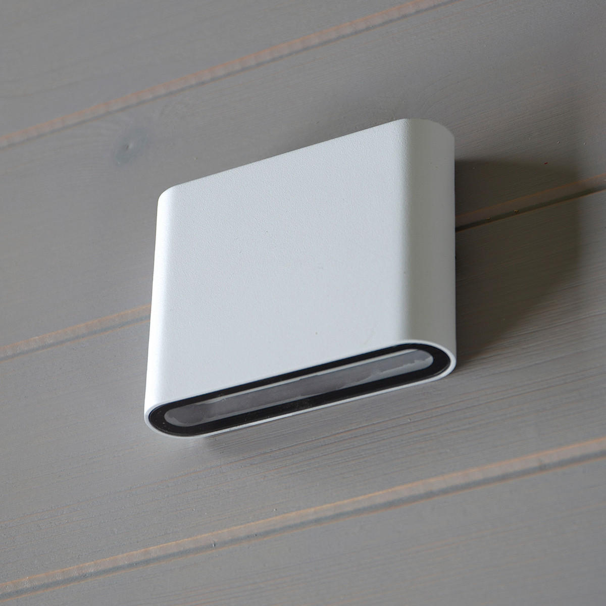 ZUNANJA STENSKA SVETILKA  NIEBY   11,5/9/3 cm          - bela, Basics, kovina/umetna masa (11,5/9/3cm)