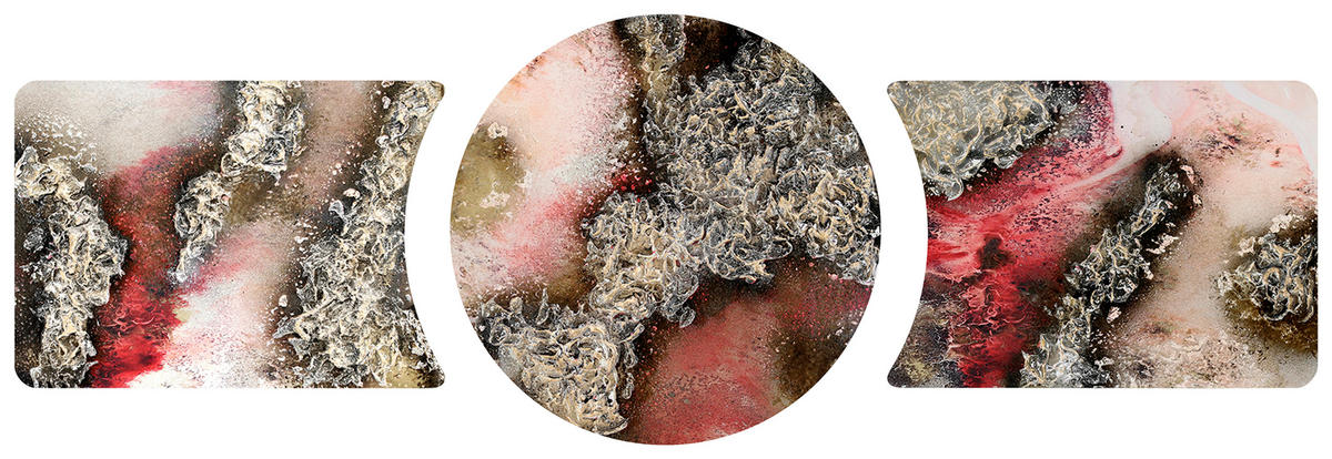 ÖLGEMÄLDE Abstraktes  - Multicolor, Design, Holzwerkstoff - Monee