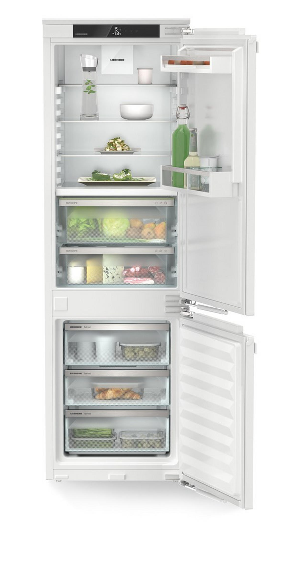 KÜHL-GEFRIER-KOMBINATION ICBNDI5123-22  - Weiß, Basics, Kunststoff (55,9/177/54,6cm) - Liebherr