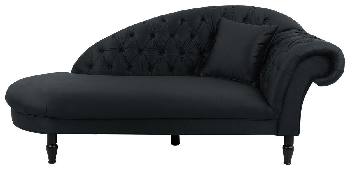 RÉCAMIERE Anthrazit Velours  - Anthrazit/Schwarz, Design, Holz/Textil (103/91/216cm) - MID.YOU