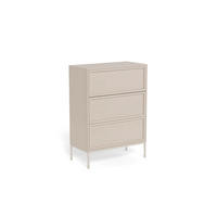 KOMMODE PALMDALE, 80/110/40 cm, 3 Schublade(n)  - Grau, Design, Holzwerkstoff/Metall (80/110/40cm) - MID.YOU