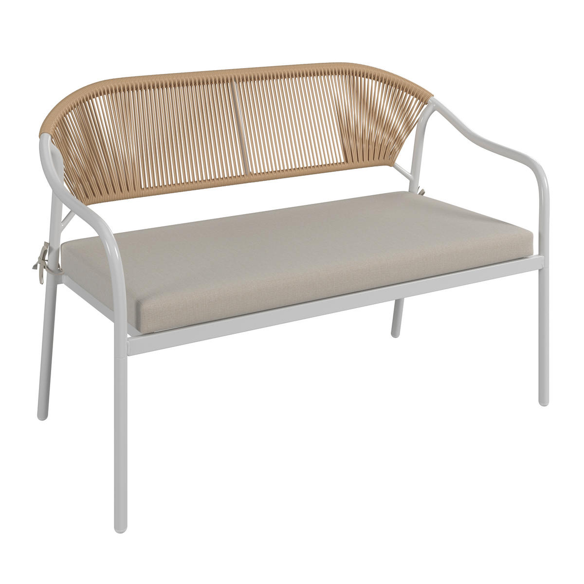 GARTENSET  4-teilig  - Klar/Weiss, Modern, Glas/Kunststoff - Ambia Garden
