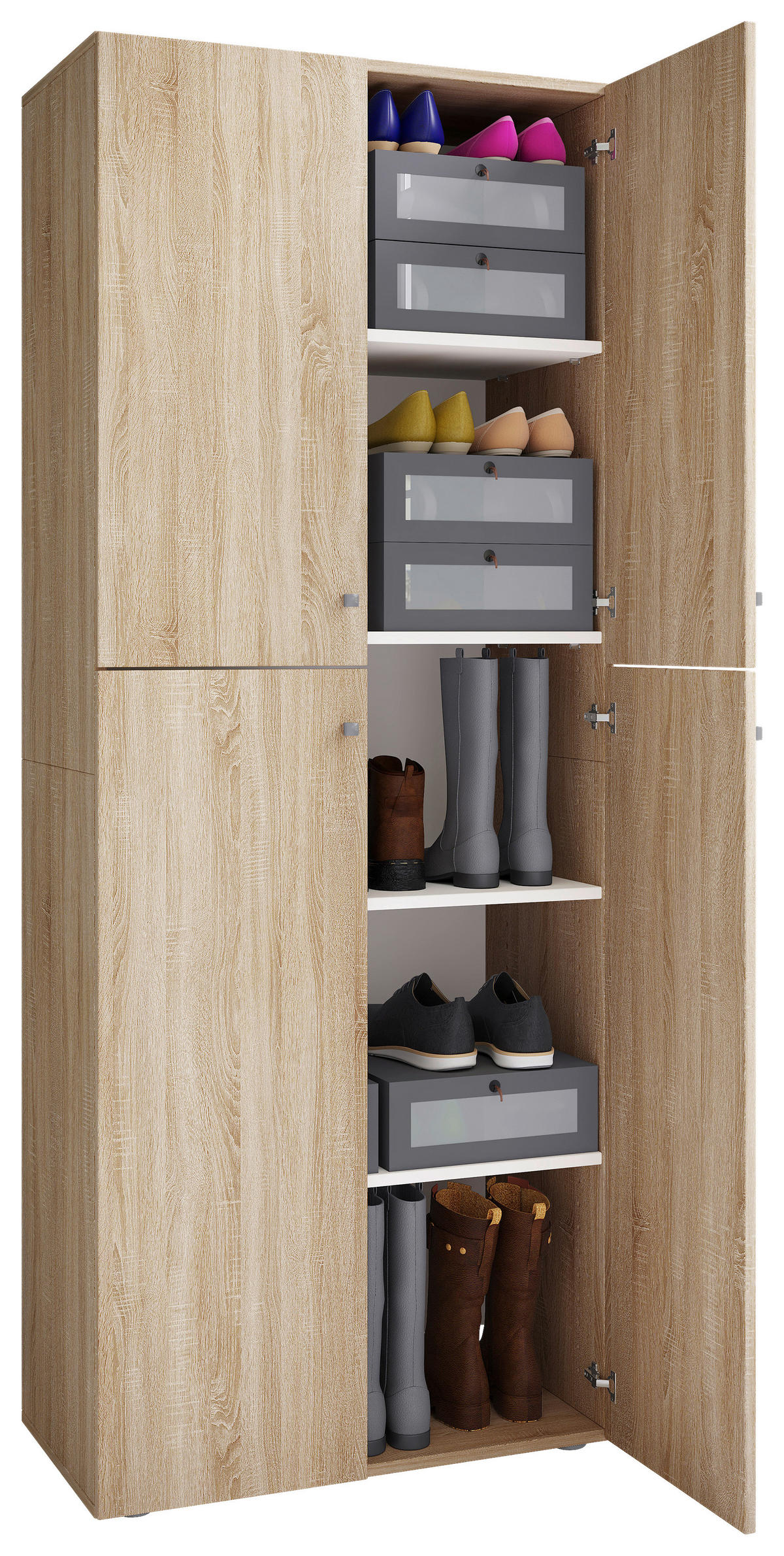 AKTENSCHRANK 70/182/37 cm  - Sonoma Eiche, KONVENTIONELL, Holzwerkstoff (70/182/37cm) - MID.YOU