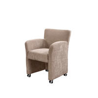 STOLICA S NASLONOM ZA RUKE  bež  drvo, tekstil, drvni materijal      - bež, Moderno, drvni materijal/drvo (65/85/66cm) - Livetastic