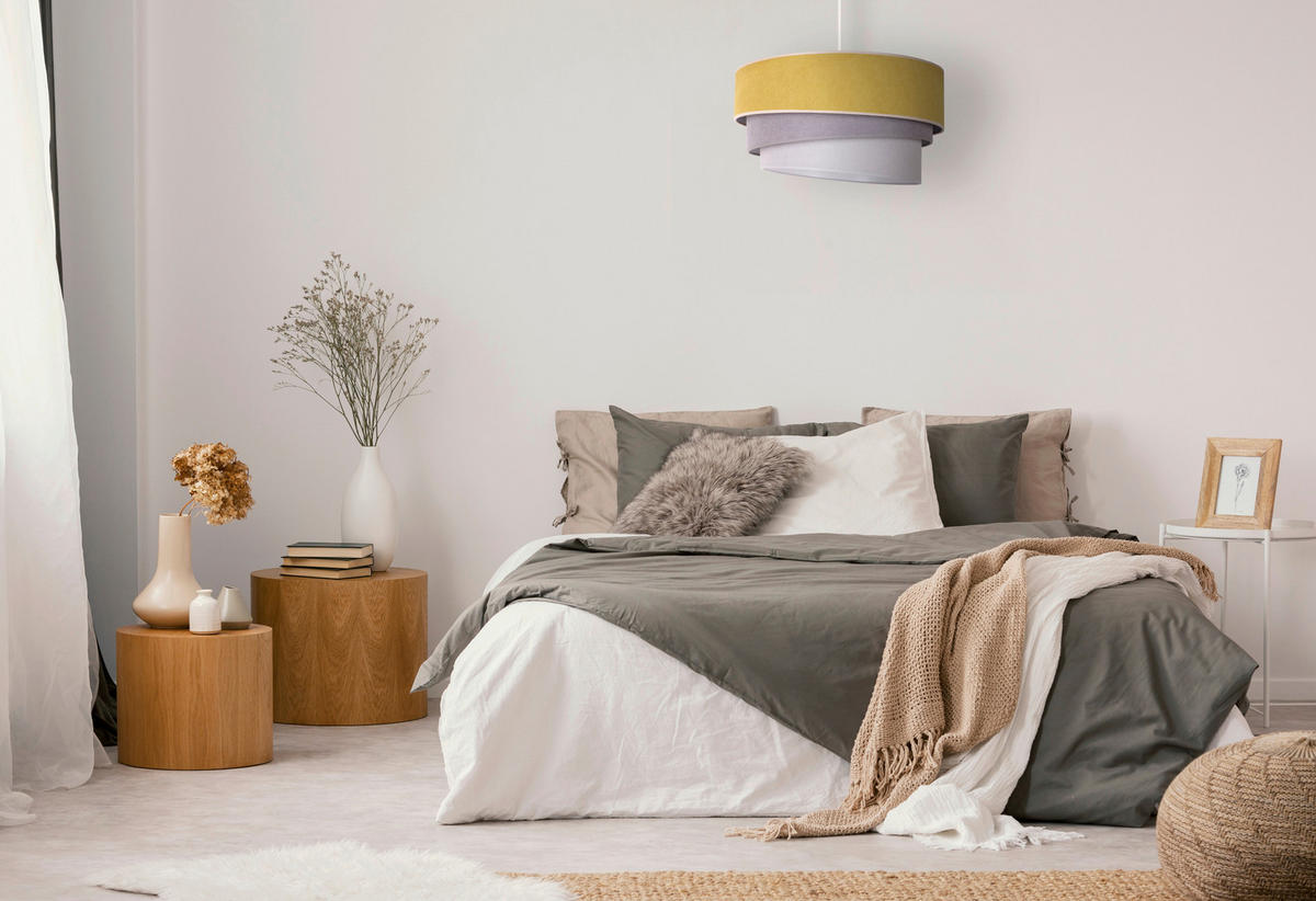 HÄNGELEUCHTE Pastell 45/95 cm   - Multicolor, Design, Textil (45/95cm)