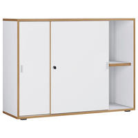 AKTENSCHRANK 100/74/33 cm  - Honigeiche/Weiss, Design, Holzwerkstoff (100/74/33cm) - MID.YOU