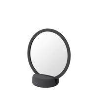 SCHMINKSPIEGEL  - Schwarz, Design, Keramik/Kunststoff (17/8,5/18,5cm) - Blomus
