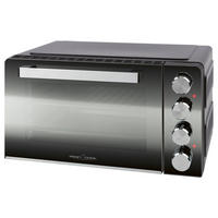 MINIBACKOFEN  - Schwarz, Basics, Glas/Metall (52,4/29,7/41,7cm) - Bomann
