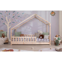 HAUSBETT Rollrost, Absturzsicherung 100/200 cm  - Naturfarben, MODERN, Holz (100/200cm) - MID.YOU