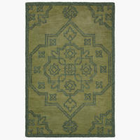 WOLLTEPPICH 160/230 cm Grün  - Grün, Basics, Textil (160/230cm) - Flair Rugs