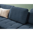 ECKSOFA in Bouclé Blau  - Blau/Schwarz, Natur, Textil/Metall (233/288cm) - Valnatura