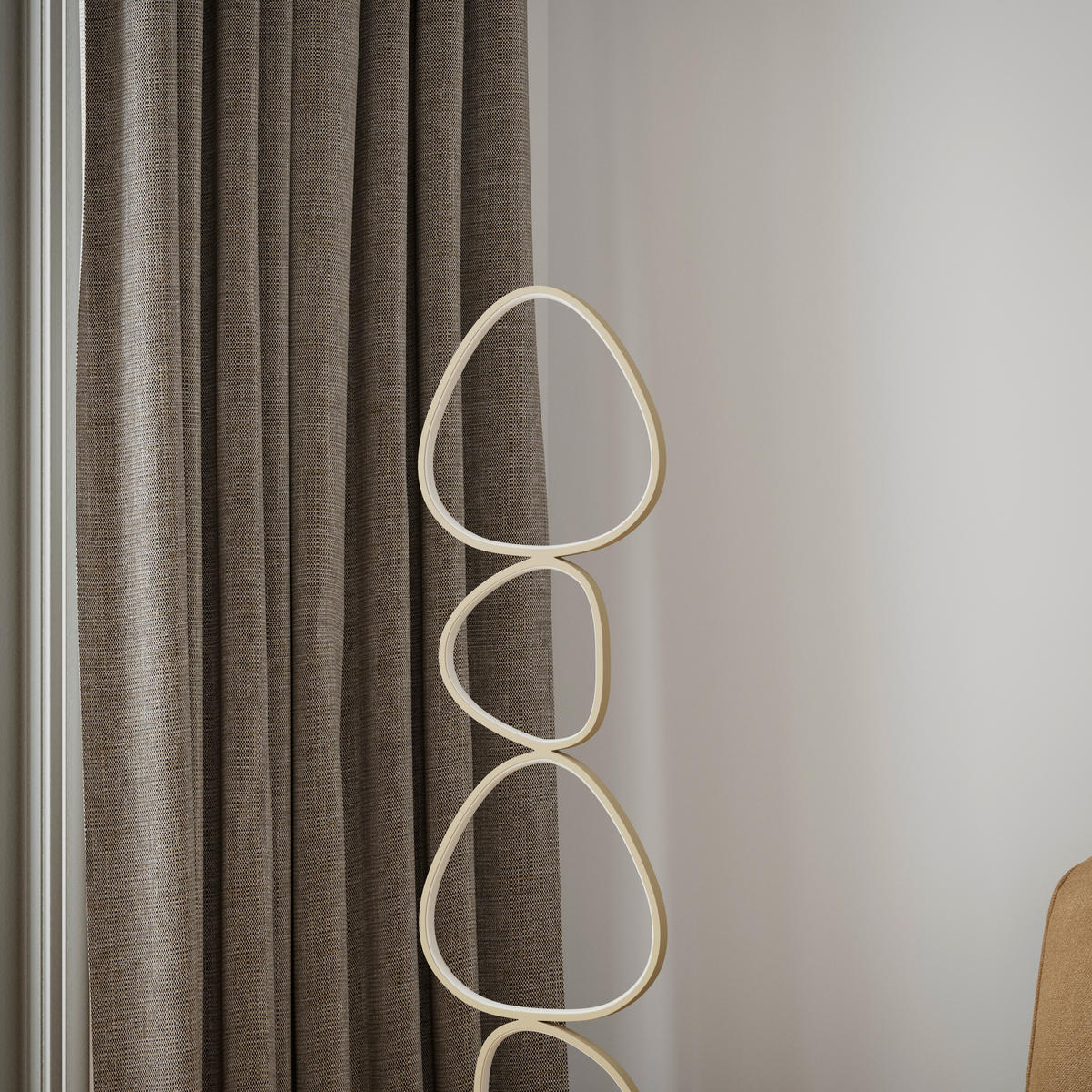 Lampadar Cu Led    - nisipiu, Design, plastic/metal (32,5l) - Novel