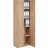 MEHRZWECKSCHRANK Melamin Eichefarben - Eichefarben/Alufarben, Design, Holzwerkstoff/Kunststoff (60/192/33,6cm) - Carryhome