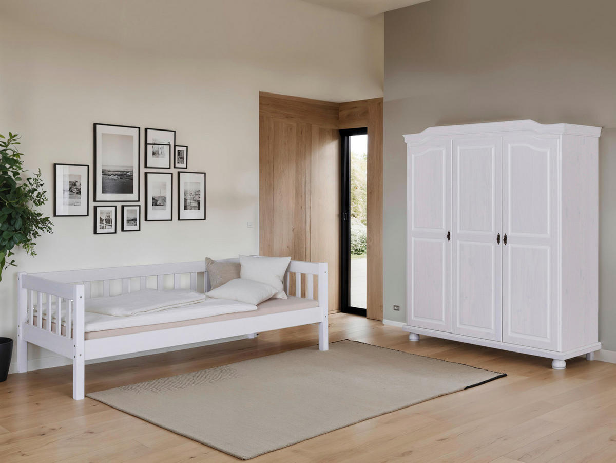 EINZELZIMMER Weiß  - Naturfarben/Weiß, MODERN, Holz - MID.YOU