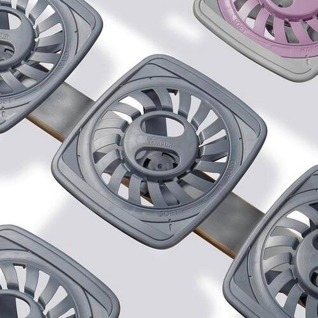 Thumbnail - Tempur Tellerlattenrost Premium Flex 4000, Holz, Buche, 6-Zonen, 80x200 cm, Schulterabsenkung, Federholzleisten verleimt...