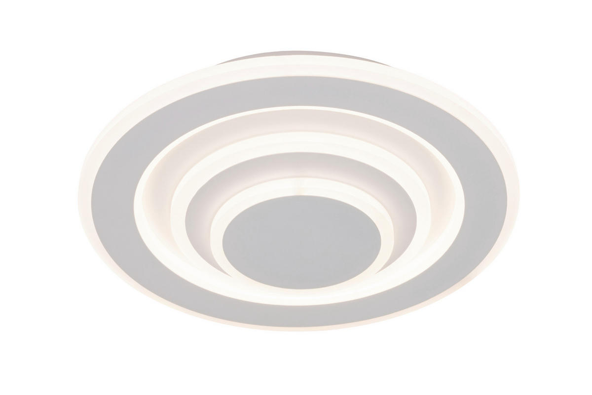 STROPNÍ LED SVÍTIDLO, 30/6,5 cm  - bílá, Basics, kov/plast (30/6,5cm) - Novel