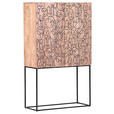 HIGHBOARD  in 90/150/38 cm  - Schwarz/Naturfarben, LIFESTYLE, Holz/Metall (90/150/38cm) - Landscape