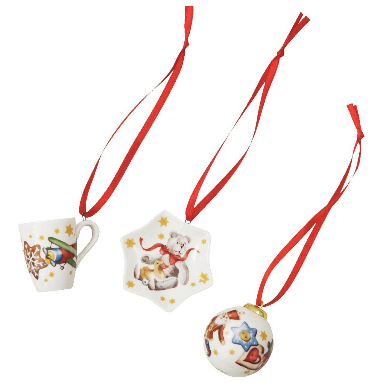 CHRISTBAUMANHÄNGER Sammelserie 2026 - Morgen, Kinder . . .  - Multicolor, Basics, Keramik (24,5/5,7/10,5cm) - Hutschenreuther