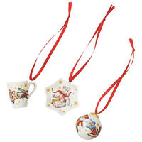 CHRISTBAUMANHÄNGER Sammelserie 2026 - Morgen, Kinder . . .  - Multicolor, Basics, Keramik (24,5/5,7/10,5cm) - Hutschenreuther