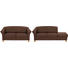 SITZGARNITUR in Textil Braun - Eichefarben/Beige, LIFESTYLE, Holz/Textil (204/81/85cm) - Landscape SITZGARNITUR in Textil Braun - Eichefarben/Beige, LIFESTYLE, Holz/Textil (204/81/85cm) - Landscape
