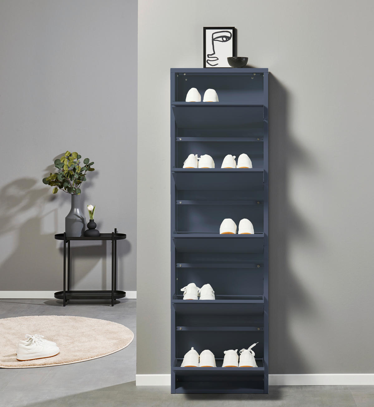 SCHUHKIPPER  in 51/170/16 cm  - Blau, MODERN, Metall (51/170/16cm) - Boxxx