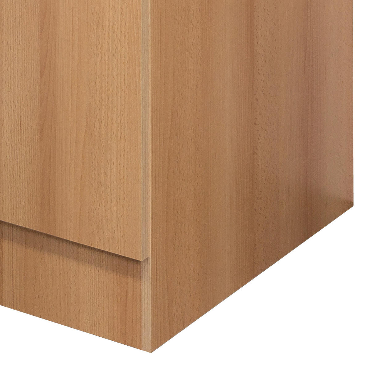 KÜCHENUNTERSCHRANK 30/85/57 cm  in Buchefarben  - Edelstahlfarben/Beige, MODERN, Holzwerkstoff/Kunststoff (30/85/57cm) - FlexWell
