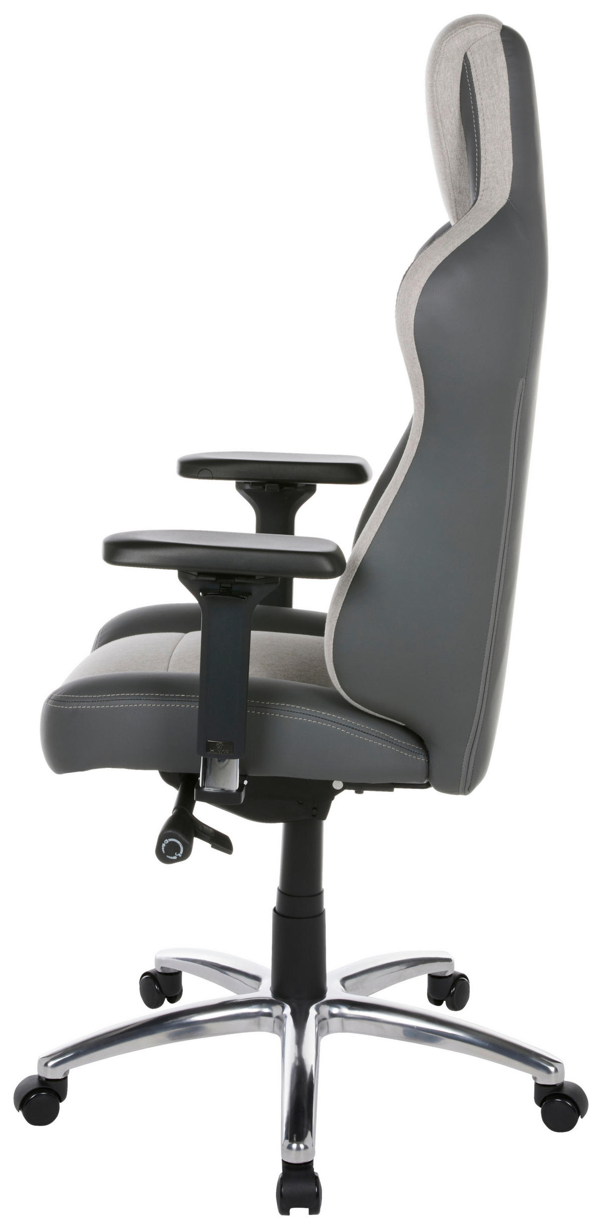 EQLIPSE Cloud Silver Anthrazit, Silberfarben, Hellgrau Metall, Textil   - Anthrazit/Silberfarben, LIFESTYLE, Textil/Metall (79/142/77cm) - HIVAR