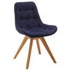 STUHL  in Flachgewebe  - Dunkelblau, Konventionell, Holz/Textil (56/84/63cm) - Carryhome