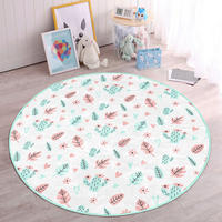 KINDERTEPPICH  Wohnzimmer 120/120 cm Multicolor rund  - Multicolor, Basics, Textil (120/120cm)