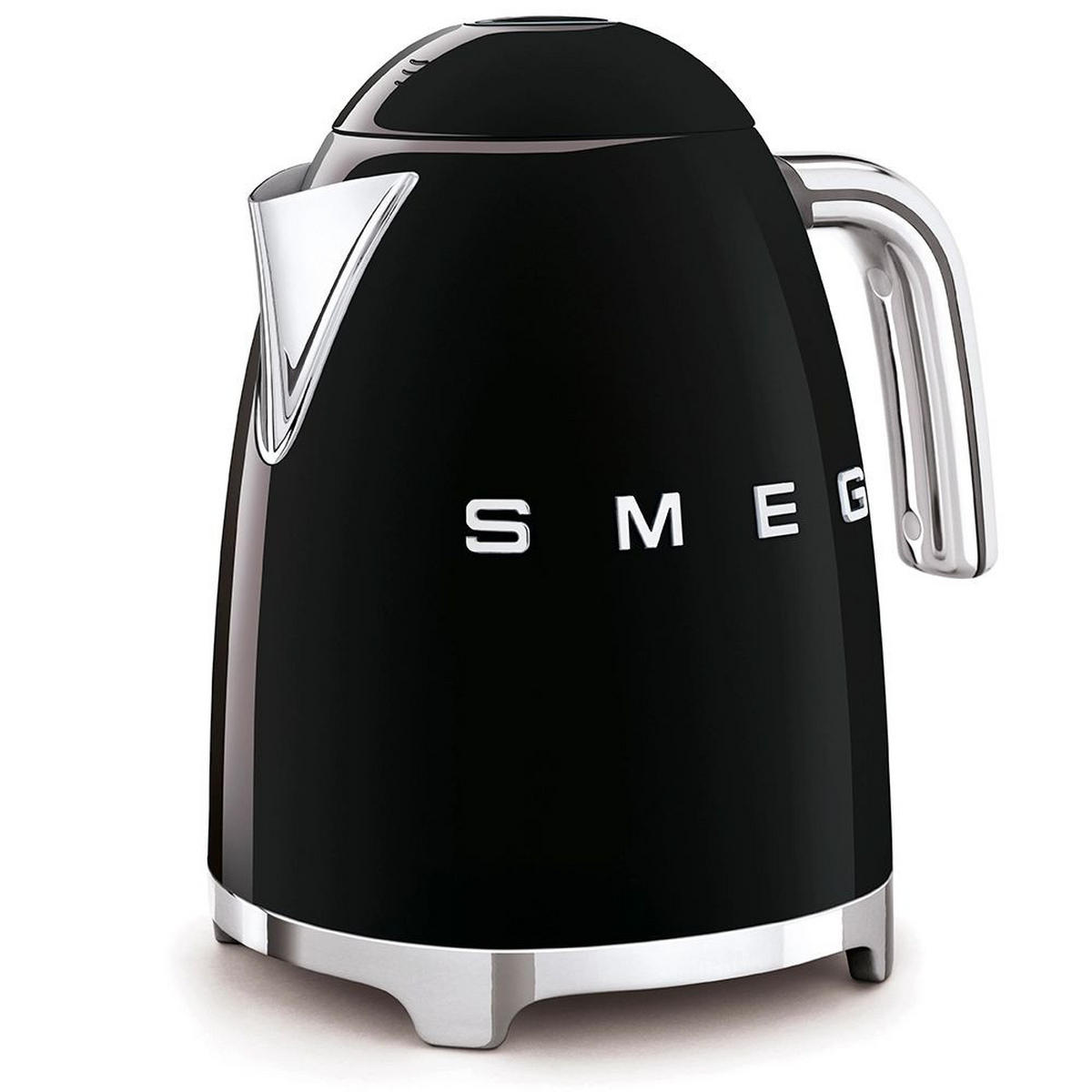 WASSERKOCHER 1,7 l  - Schwarz Hochglanz, Design, Metall (22,6/24,8/17,1cm) - SMEG