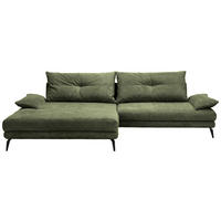 HÖRNSOFFA i flatväv mörkgrön  - svart/mörkgrön, Design, metall/textil (176/294cm) - MID.YOU