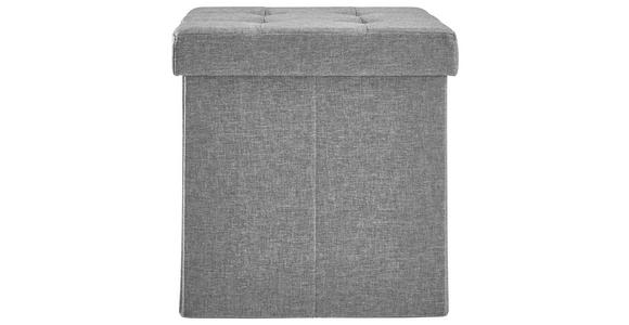 SITZBOX in Textil, Holzwerkstoff Anthrazit  - Anthrazit, Basics, Holzwerkstoff/Textil (38/38/38cm) - Carryhome